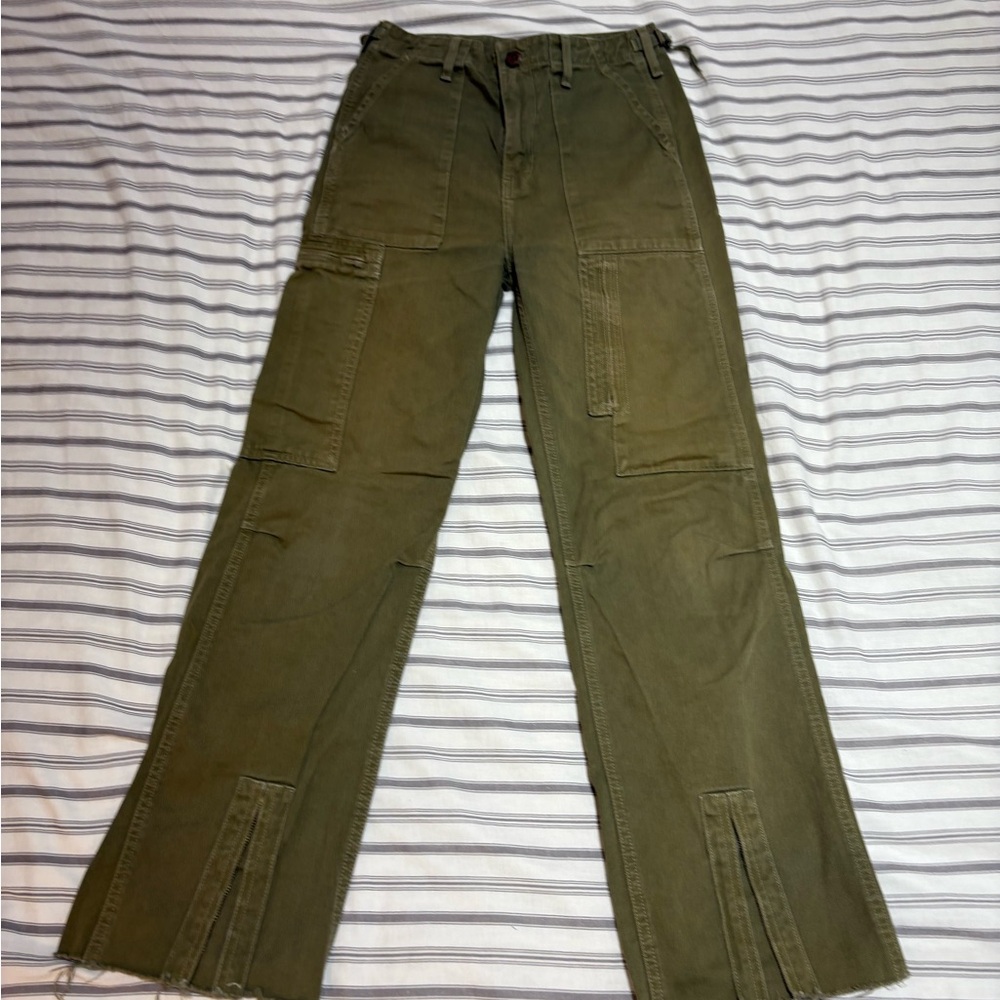 Re/Done Khaki Green Pants